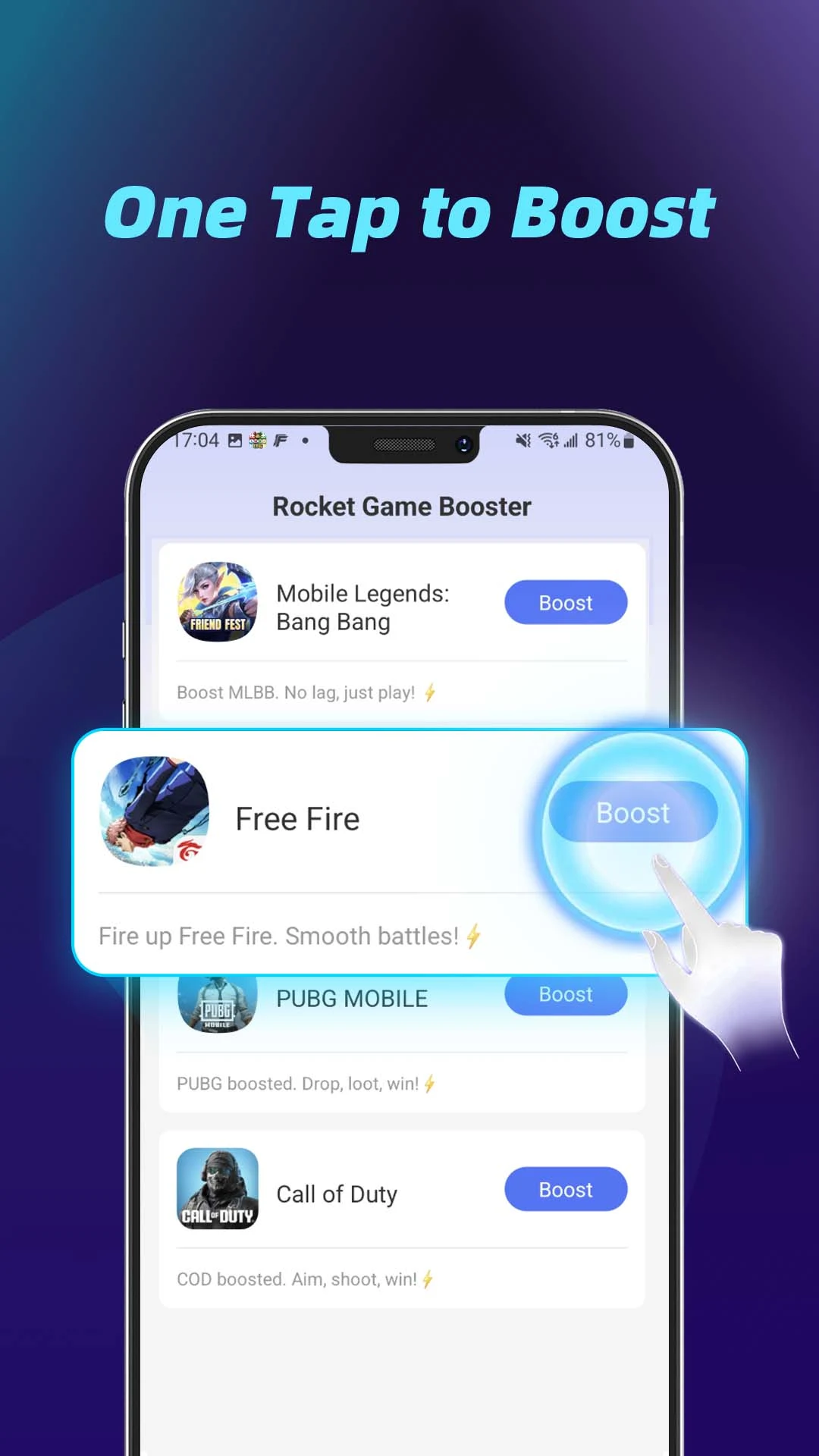 Rocket Game Booster - Zero Lag screenshot